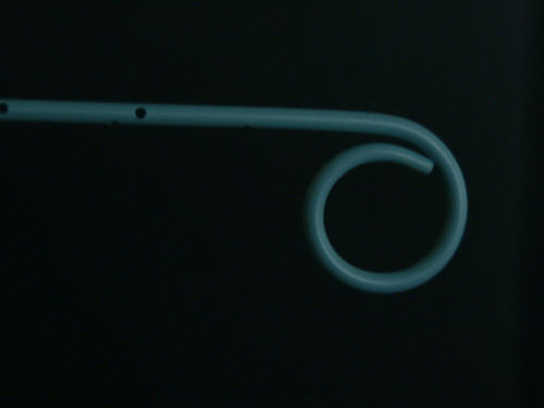 detail of the flush catheter